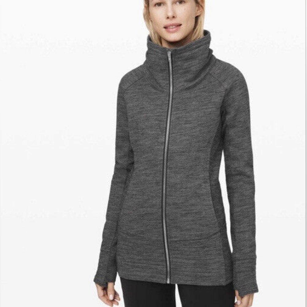 Lululemon Radiant Jacket II,  Heathered Core Dark Gray Coat Size 10